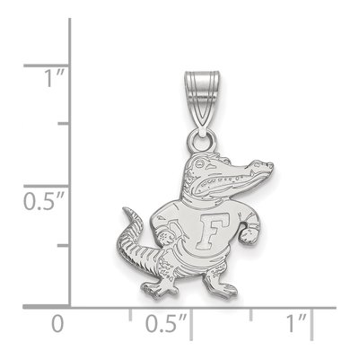 University of Florida 10K White Gold Gator Medium Pendant – view 2