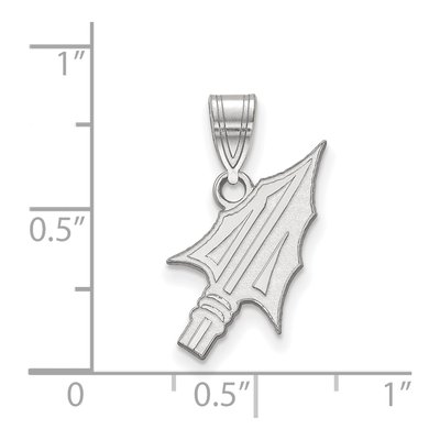 Florida State University 10K White Gold Arrow Medium Pendant – view 2