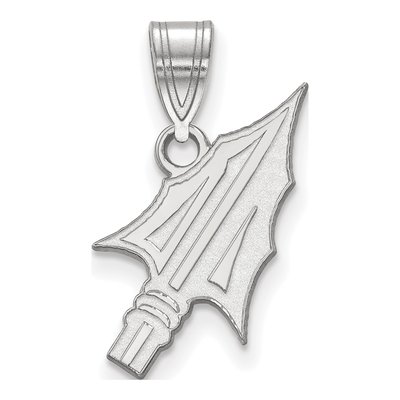 Florida State University 10K White Gold Arrow Medium Pendant