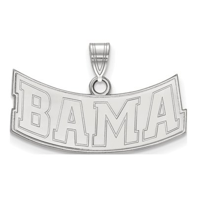 University of Alabama 10K White Gold Medium Pendant