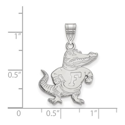 University of Florida 10K White Gold Gator Large Pendant – view 2