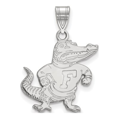 University of Florida 10K White Gold Gator Large Pendant