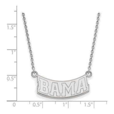 University of Alabama 10K White Gold Small Necklace – view 2