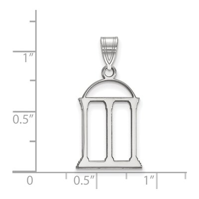 University of Georgia 10K White Gold Arch Large Pendant – view 2