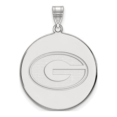 University of Georgia 10K White Gold Extra Large Letter G Pendant