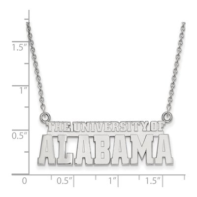 University of Alabama 10K White Gold Large Pendant – view 2