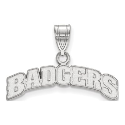 University of Wisconsin 10K White Gold Medium Badgers Pendant