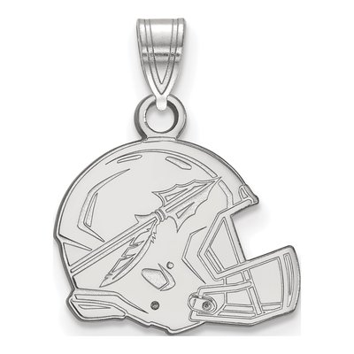 Florida State University 10K White Gold Arrow Medium Football Helmet Pendant