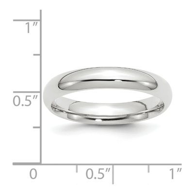 10K White Gold 4mm Weight Comfort-Fit Wedding Band – view 4