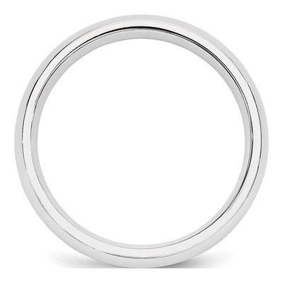 10K White Gold 5mm Weight Comfort-Fit Wedding Band – view 2
