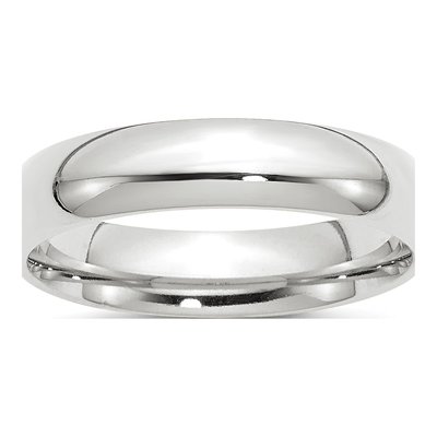 10K White Gold 5mm Weight Comfort-Fit Wedding Band