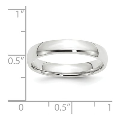 10K White Gold 4mm Comfort-Fit Wedding Band – view 4