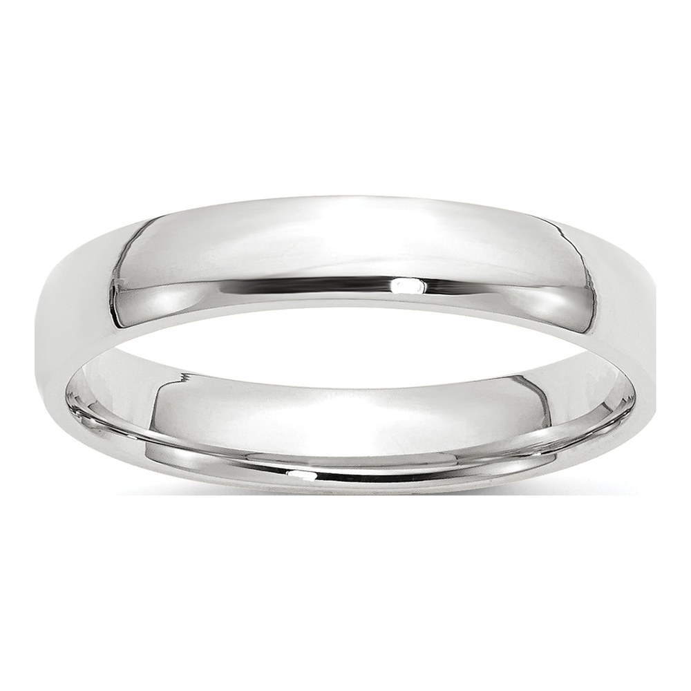 10K White Gold 4mm Comfort-Fit Wedding Band