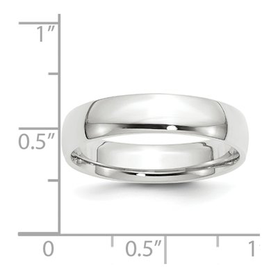 10K White Gold 5mm Comfort-Fit Wedding Band – view 4
