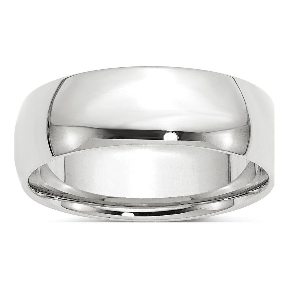 10K White Gold 7mm Comfort-Fit Wedding Band