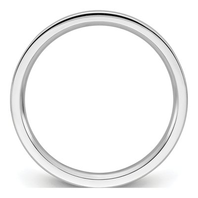 10K White Gold 2mm Weight Flat Comfort-Fit Wedding Band – view 3