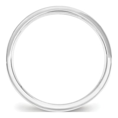 10K White Gold 2.5mm Weight Flat Comfort-Fit Wedding Band – view 3
