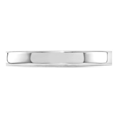 10K White Gold 2.5mm Weight Flat Comfort-Fit Wedding Band – view 4