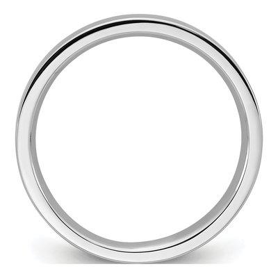 10K White Gold 3mm Weight Flat Comfort-Fit Wedding Band – view 2