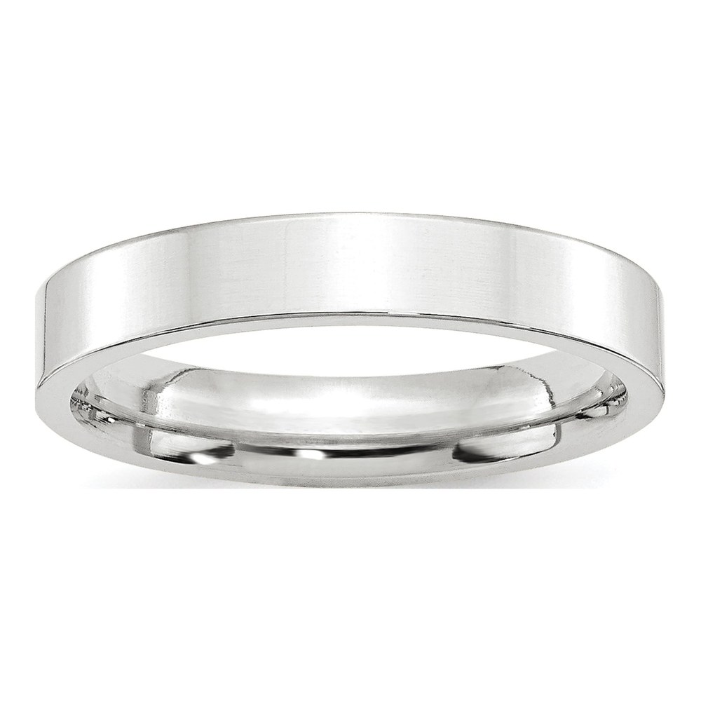 10K White Gold 4mm Comfort-Fit Wedding Band