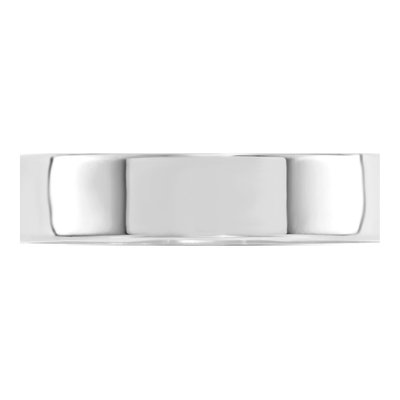 10K White Gold 5mm Comfort-Fit Wedding Band – view 4