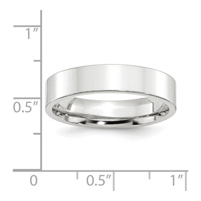 10K White Gold 5mm Comfort-Fit Wedding Band – view 5