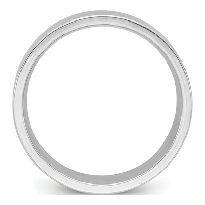 10K White Gold 8mm Comfort-Fit Wedding Band – view 2