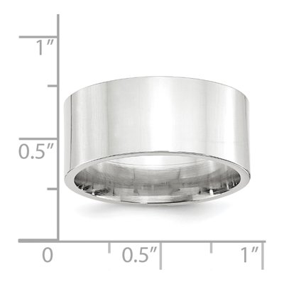 10K White Gold 10mm Comfort-Fit Wedding Band – view 4