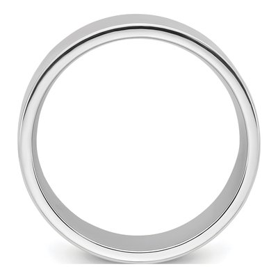 10K White Gold 12mm Comfort-Fit Wedding Band – view 2