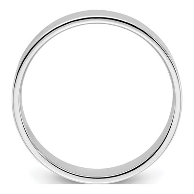 10K White Gold 6mm Flat Wedding Band – view 2