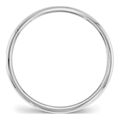 10K White Gold 2mm Half Round Wedding Band – view 3