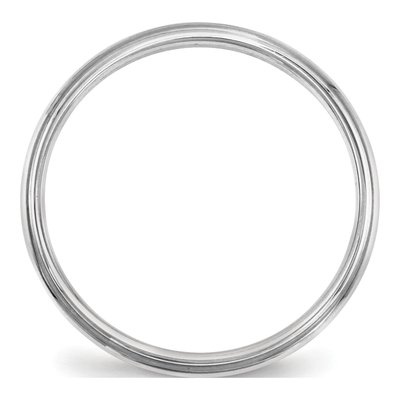 10K White Gold 2.5mm Half Round Wedding Band – view 3