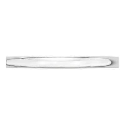 10K White Gold 2mm Half Round Wedding Band – view 5