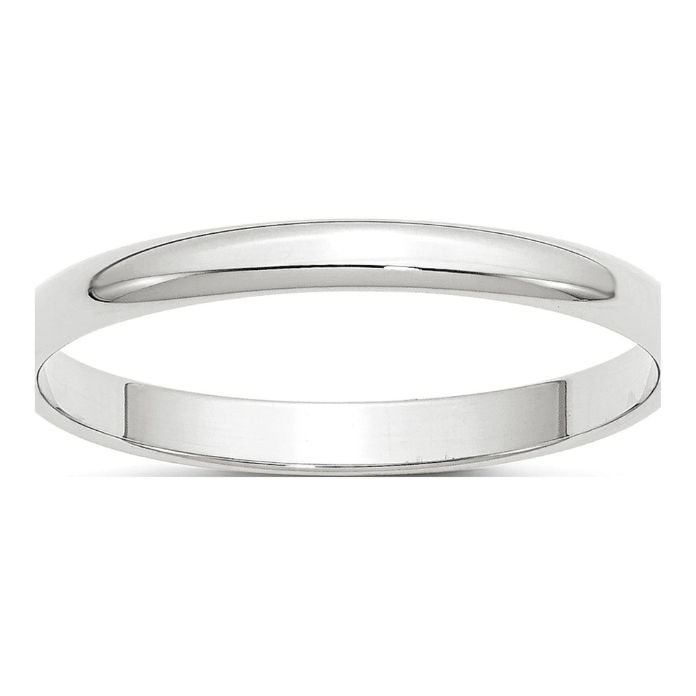 10K White Gold 2.5mm Wedding Band