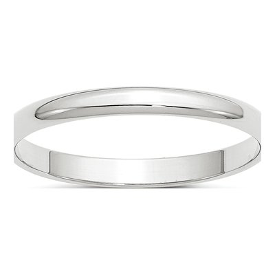 10K White Gold 2.5mm Wedding Band