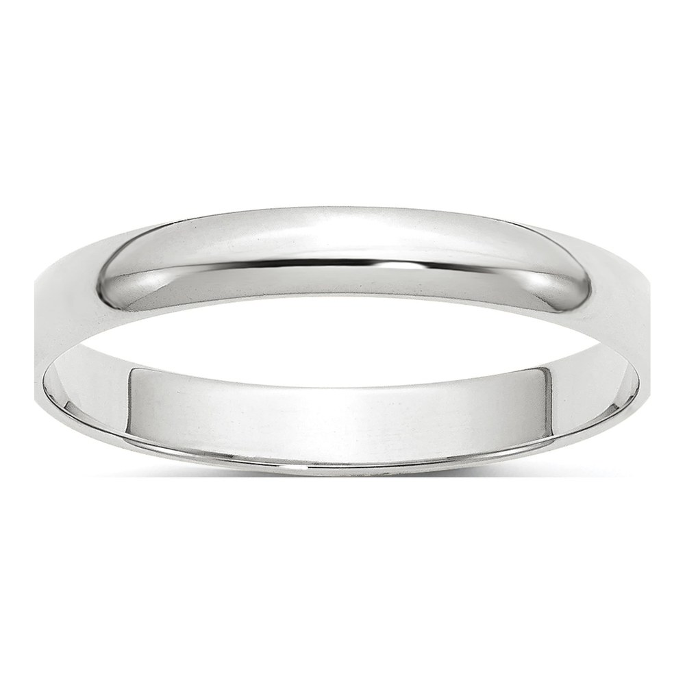 10K White Gold 3mm Wedding Band