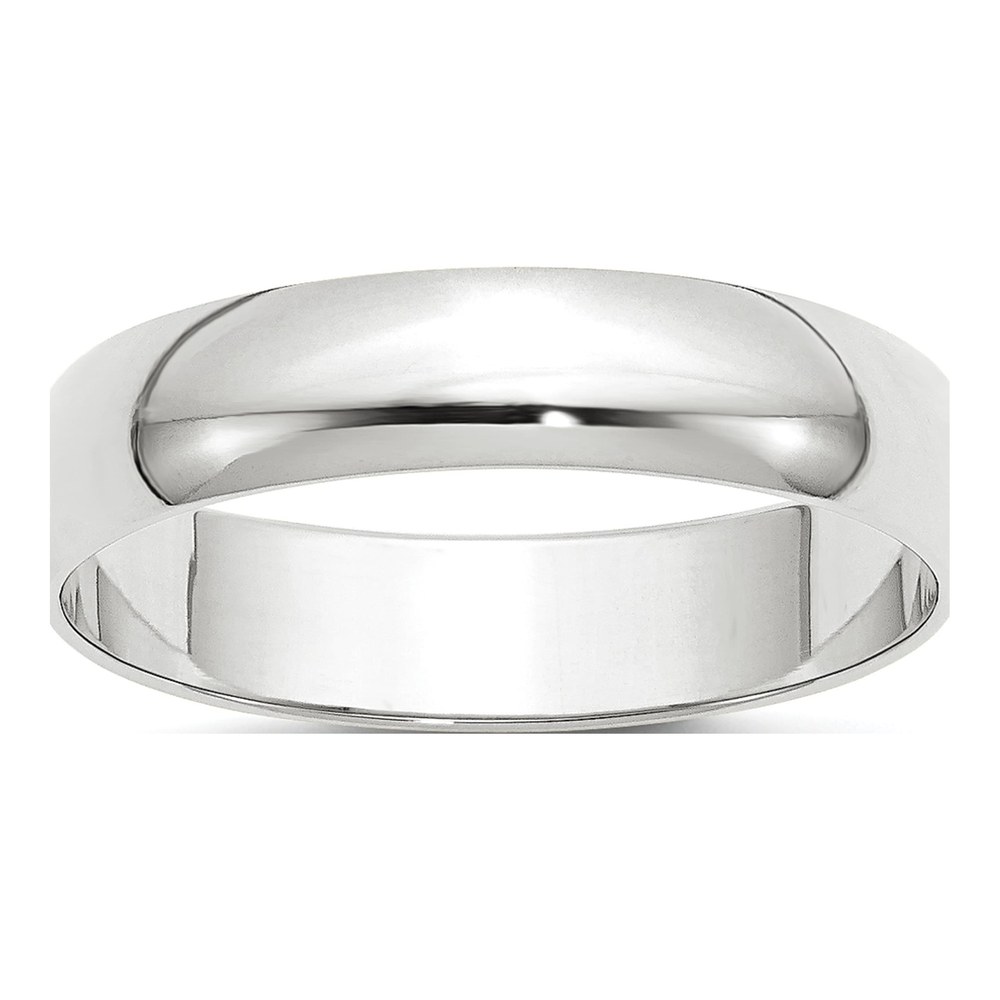 10K White Gold 5mm Wedding Band
