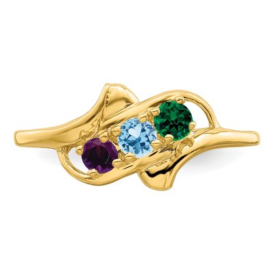10K Yellow Gold Personalized Family Ring – view 5