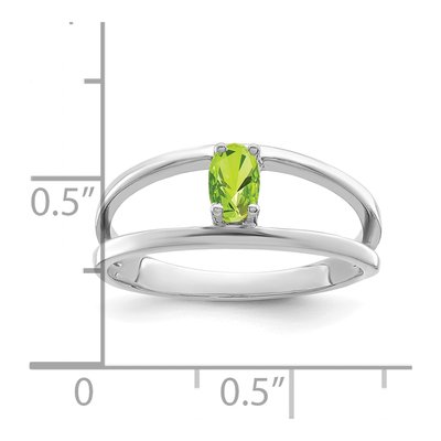 10K White Gold Mother's Ring – view 6