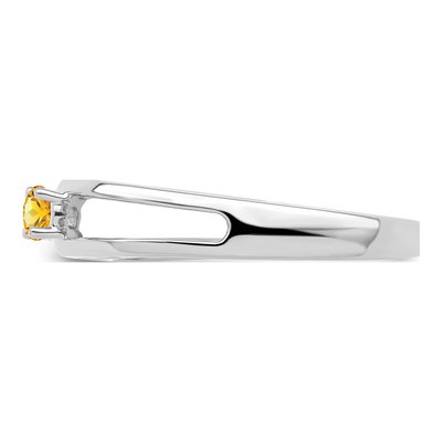 10K White Gold Family Ring – view 4