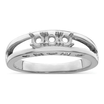 10K White Gold Family Ring – view 7