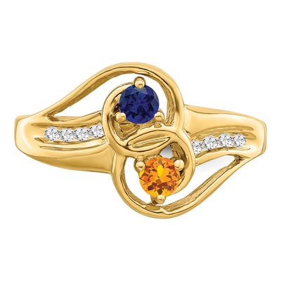 10K Yellow Gold Family Ring Mounting – view 5