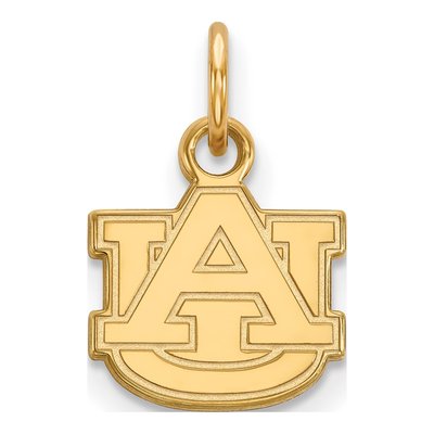 Auburn University 10K Yellow Gold A-U Extra Small Pendant