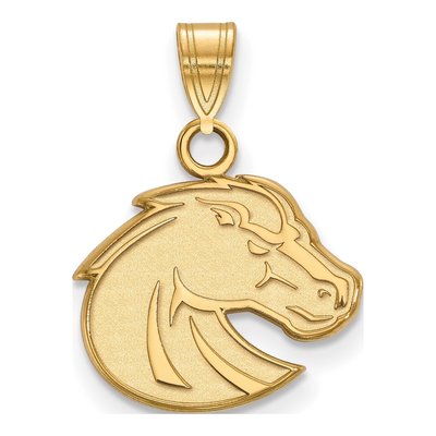 Boise State University 10K Yellow Gold Broncos Small Pendant