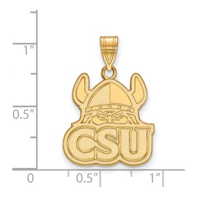 Cleveland State University 10K Yellow Gold Large Pendant – view 2