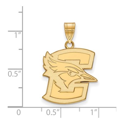 Creighton University 10K Yellow Gold Bluejay Large Pendant – view 2