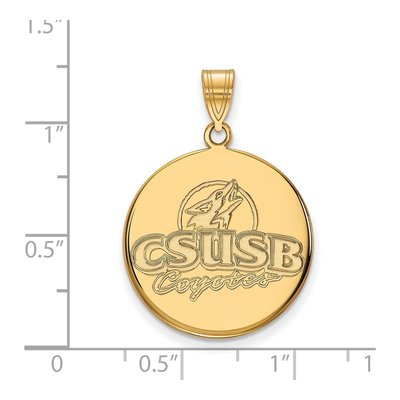 CSU San Bernardino Coyotes Large Disc Pendant – view 2