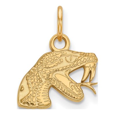 Florida A&M University 10K Yellow Gold FAMU Rattler Extra Small Pendant