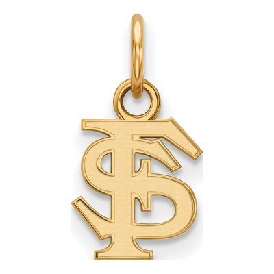 Florida State University 10K Yellow Gold F-S Extra Small Pendant