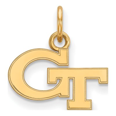 Georgia Institute of Technology 10K Yellow Gold Extra Small Tech G-T Pendant